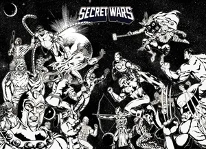 Powerful Heroes Assemble In Secret Wars Wallpaper