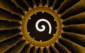 Powerful Jet Engine Close-up Wallpaper