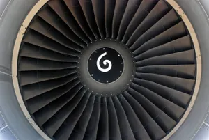 Powerful Jet Engine Close-up Wallpaper
