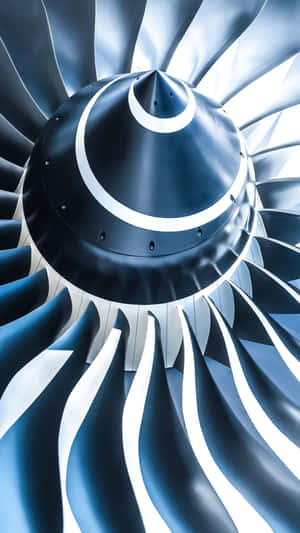 Powerful Jet Engine Close-up Wallpaper