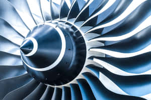 Powerful Jet Engine In Action Wallpaper