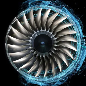 Powerful Jet Engine On A Sleek Aircraft Wallpaper