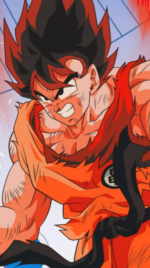 Powerful Kaio-ken Dragon Ball Z Iphone Wallpaper