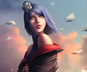 Powerful Konan In Action Wallpaper