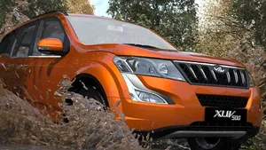 Powerful Mahindra Suv Against A Breathtaking Landscape Wallpaper