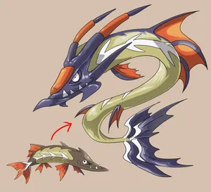 Powerful Mega Barraskewda Unleashed In Battle Wallpaper