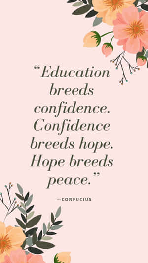 Powerful Proverb On Education Wallpaper