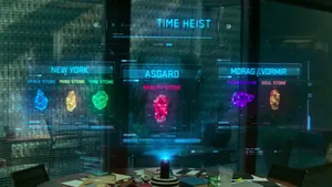 Powerful Reality Stone Glowing In Space Wallpaper