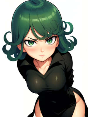 Powerful Tatsumaki Unleashing Her Psychic Abilities Wallpaper