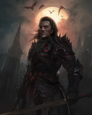 Powerful Vampire Lord Reigning In Darkness Wallpaper