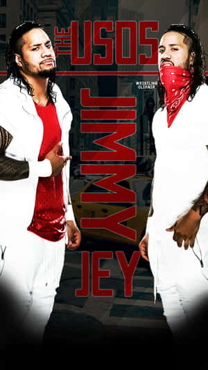 Powerful Wrestling Duo - Jimmy And Jey Uso Wallpaper