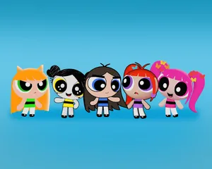 Powerpuff Girls Animated Characters Wallpaper