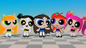 Powerpuff Girls Animated Characters Wallpaper