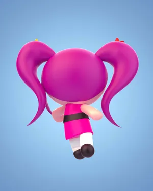 Powerpuff Girls Blossom3 D Render Wallpaper