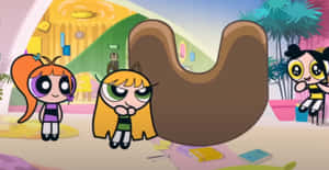 Powerpuff Girlsin Living Room Wallpaper