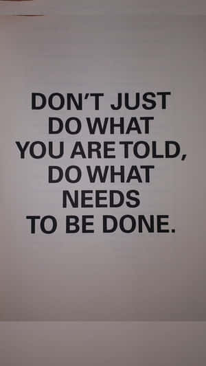 Practical Worker Quote Wallpaper