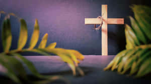 Praying In Anticipation Of Holy Week Wallpaper