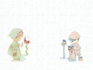 Precious Moments Winter Friends Wallpaper