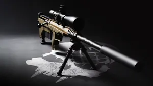 Precision Sniper Rifleon Tripod Wallpaper