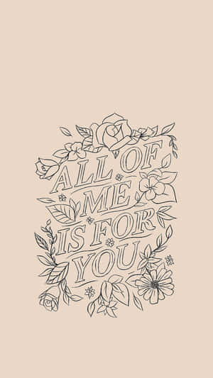 Preemptive Quotes In Floral Design Wallpaper