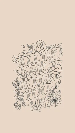 Preemptive Quotes In Floral Design Wallpaper