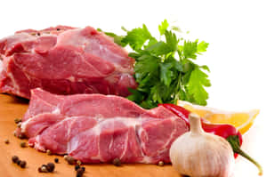 Premium Selection Of Fresh Red Meat Wallpaper