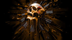 Prepare For A Spooky Night With This Evil Skull! Wallpaper