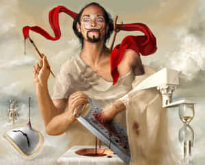 Preposterous Dali Painting Wallpaper