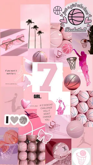 Preppy Basketball Girl Vibes Wallpaper