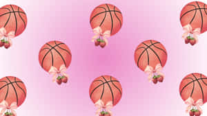 Preppy Basketball Pattern Wallpaper
