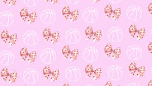 Preppy Basketball Pattern Wallpaper