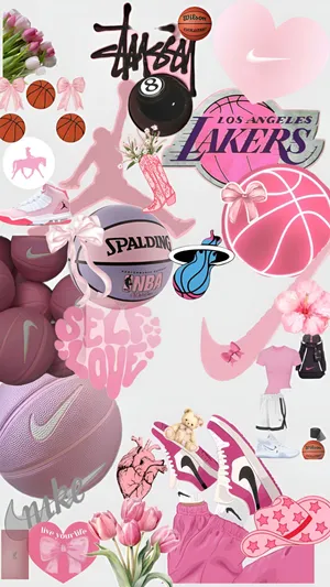 Preppy Basketball Style Inspiration Wallpaper