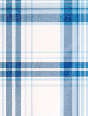 Preppy Blue Plaid Pattern Wallpaper