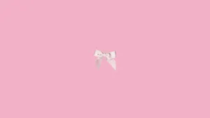 Preppy Bow On Pink Wallpaper