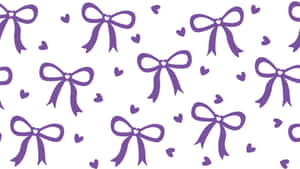 Preppy Bow Pattern Wallpaper