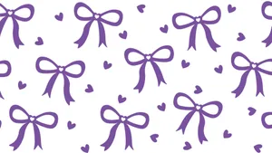 Preppy Bow Pattern Wallpaper