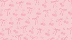 Preppy Bow Pattern Wallpaper