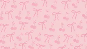 Preppy Bow Pattern Wallpaper