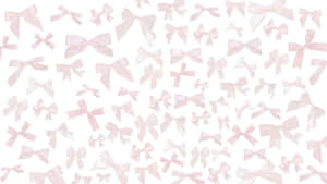 Preppy Bow Pattern Wallpaper