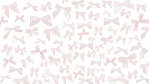 Preppy Bow Pattern Wallpaper