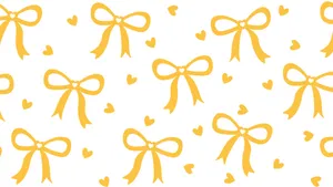 Preppy Bow Pattern Wallpaper