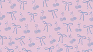 Preppy Bow Pattern Wallpaper