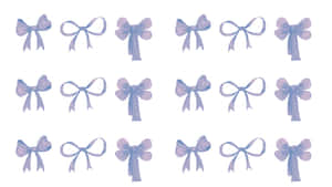 Preppy Bow Patterns Wallpaper
