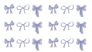 Preppy Bow Patterns Wallpaper