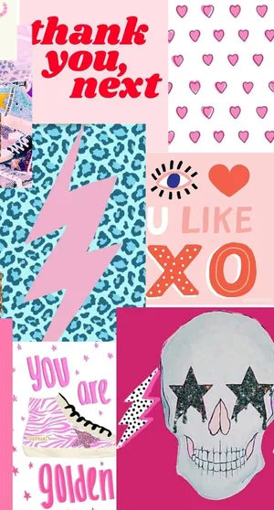 Preppy Collage Aesthetic Wallpaper Wallpaper