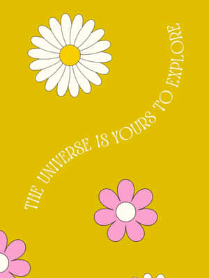 Preppy Floral Universe Explore Aesthetic Wallpaper