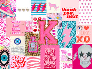 Preppy Girl Collage Aesthetic.jpg Wallpaper