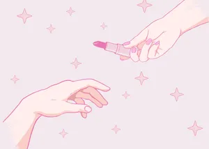 Preppy Girl Lipstick Exchange Wallpaper