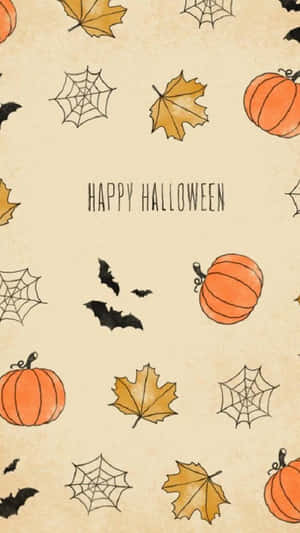 Preppy Halloween Greeting Card Wallpaper