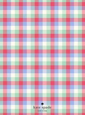 Preppy Kate Spade Plaid Pattern Wallpaper